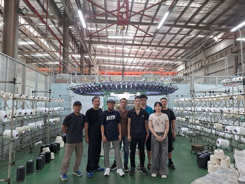 A Successful Visit: Indonesian Customer Places Order for Jacquard Machine